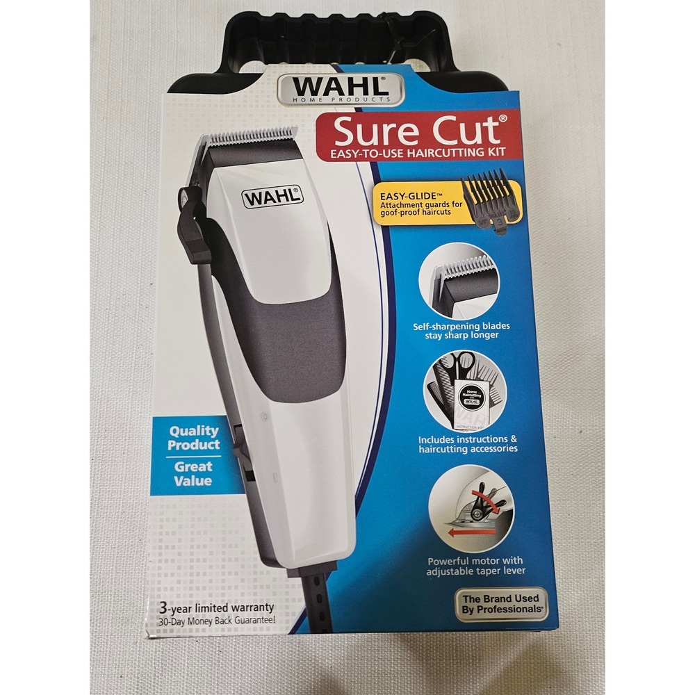 Wahl Sure‎ Cut Easy to Use Haircutting Kit Clipper 79449 NEW